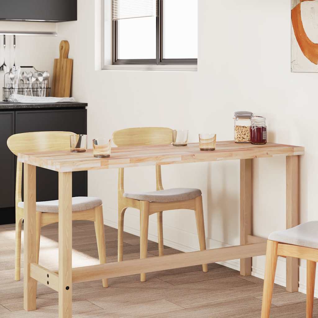 Tischplatte Rechteckig 60x50x2 cm Massivholz Akazie