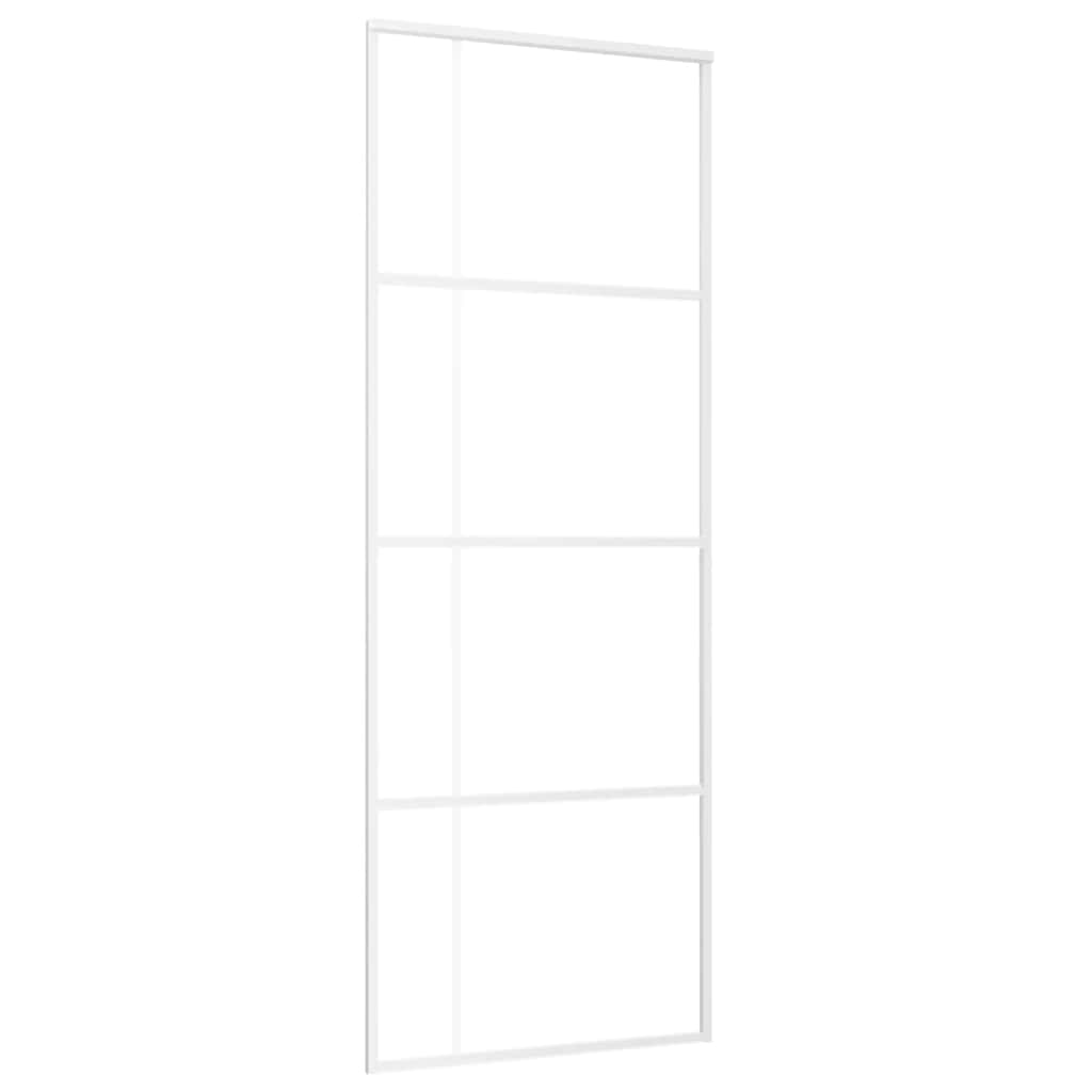 Schiebetür ESG-Glas und Aluminium 76x205 cm Schwarz