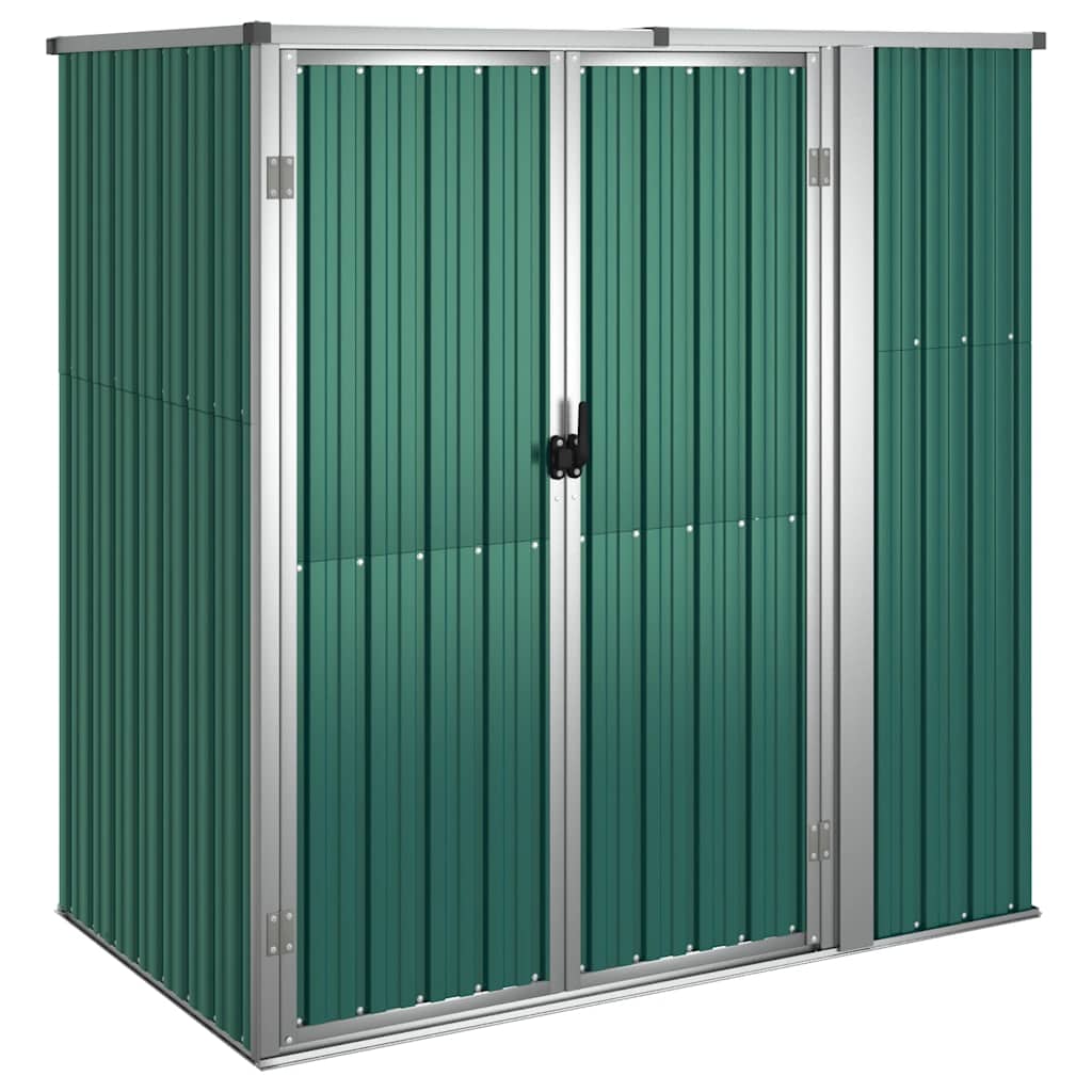Gerätehaus Grün 88x89x161 cm Verzinkter Stahl