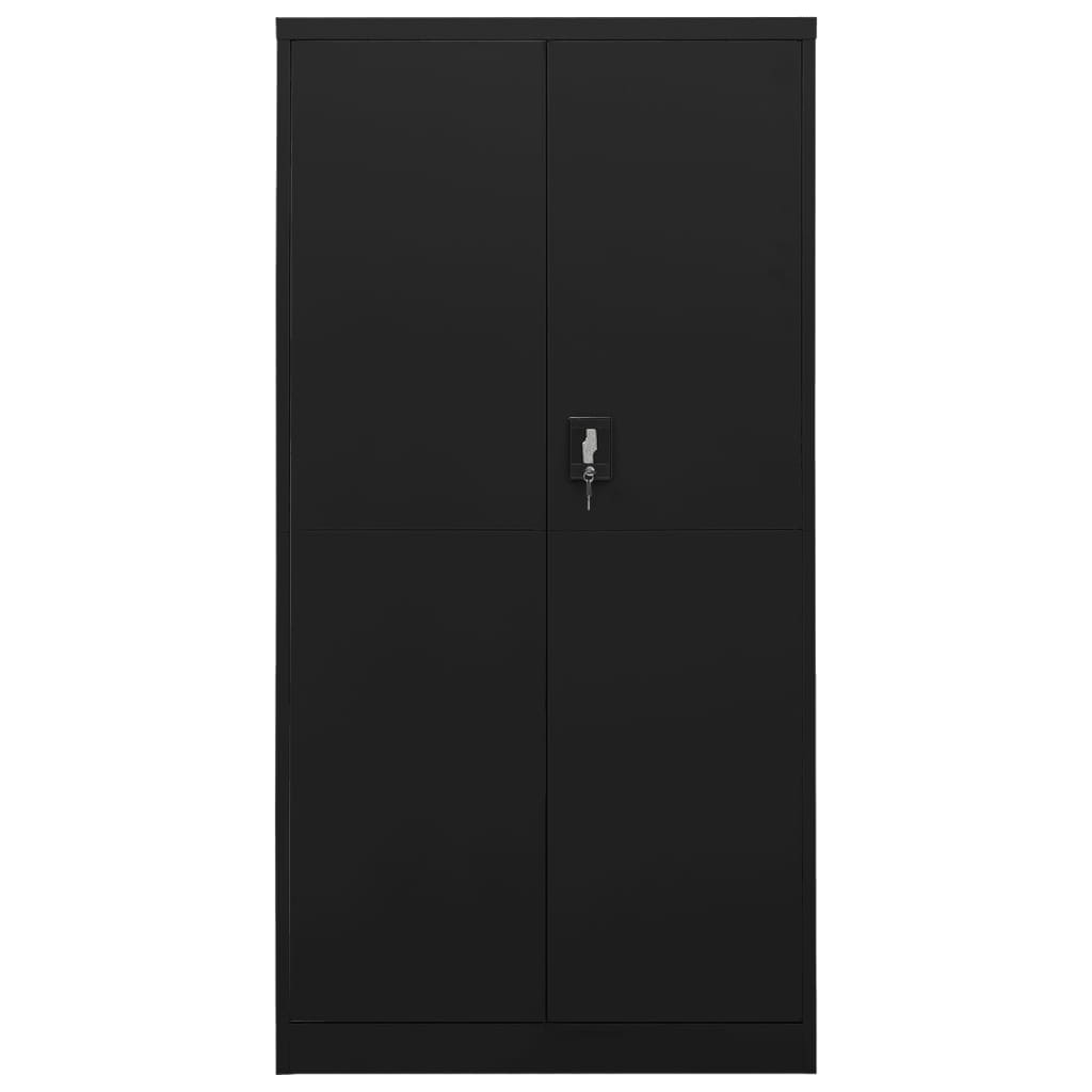 Schließfachschrank Weiß 90x40x180 cm Stahl