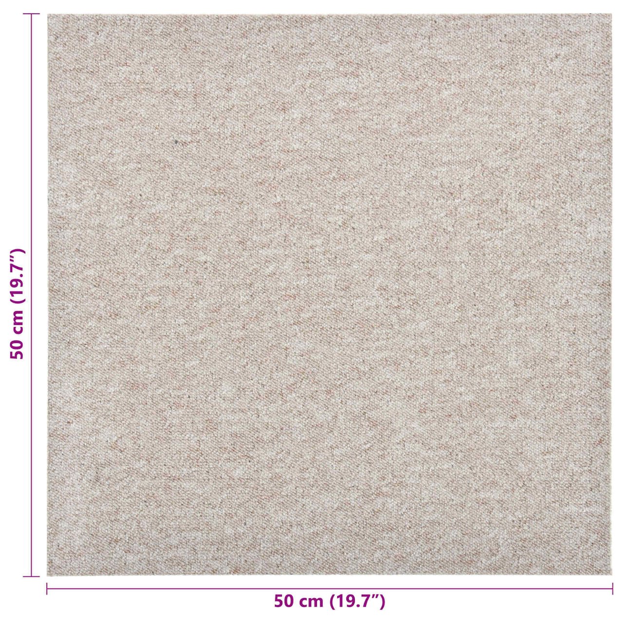 Teppich 20 pcs Gestreiftes Anthrazit 50 x 50 cm