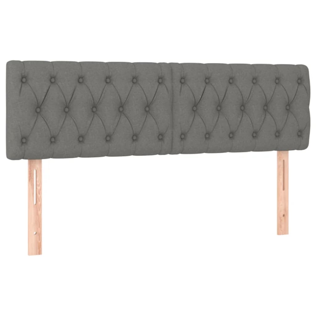 Kopfteil Hellgrau 80x7x118/128 cm Stoff