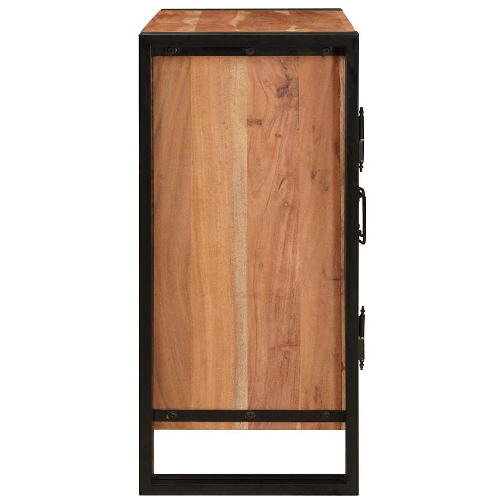 Nachttisch Braun 66 x 35 x 76 cm Massives, grobes Mangoholz