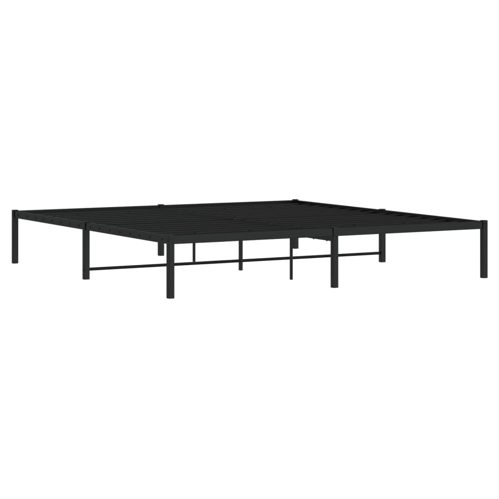 Bettgestell Metall Schwarz 75x190 cm