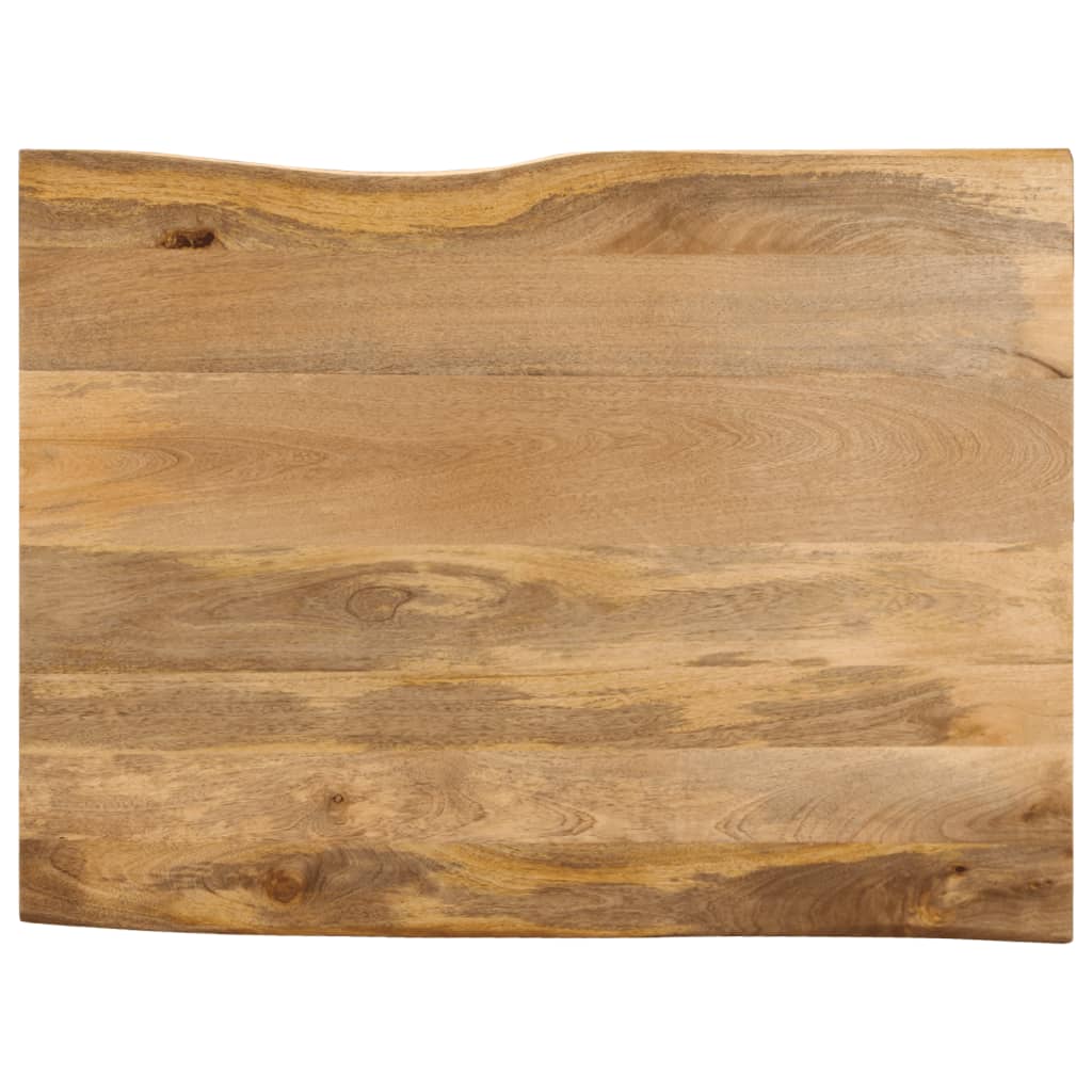 Tischplatte 40x40x2,5 cm Rechteckig Massivholz Akazie Baumkante