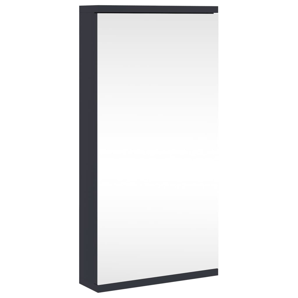 Eck-Spiegelschrank Weiß 30x24x60 cm