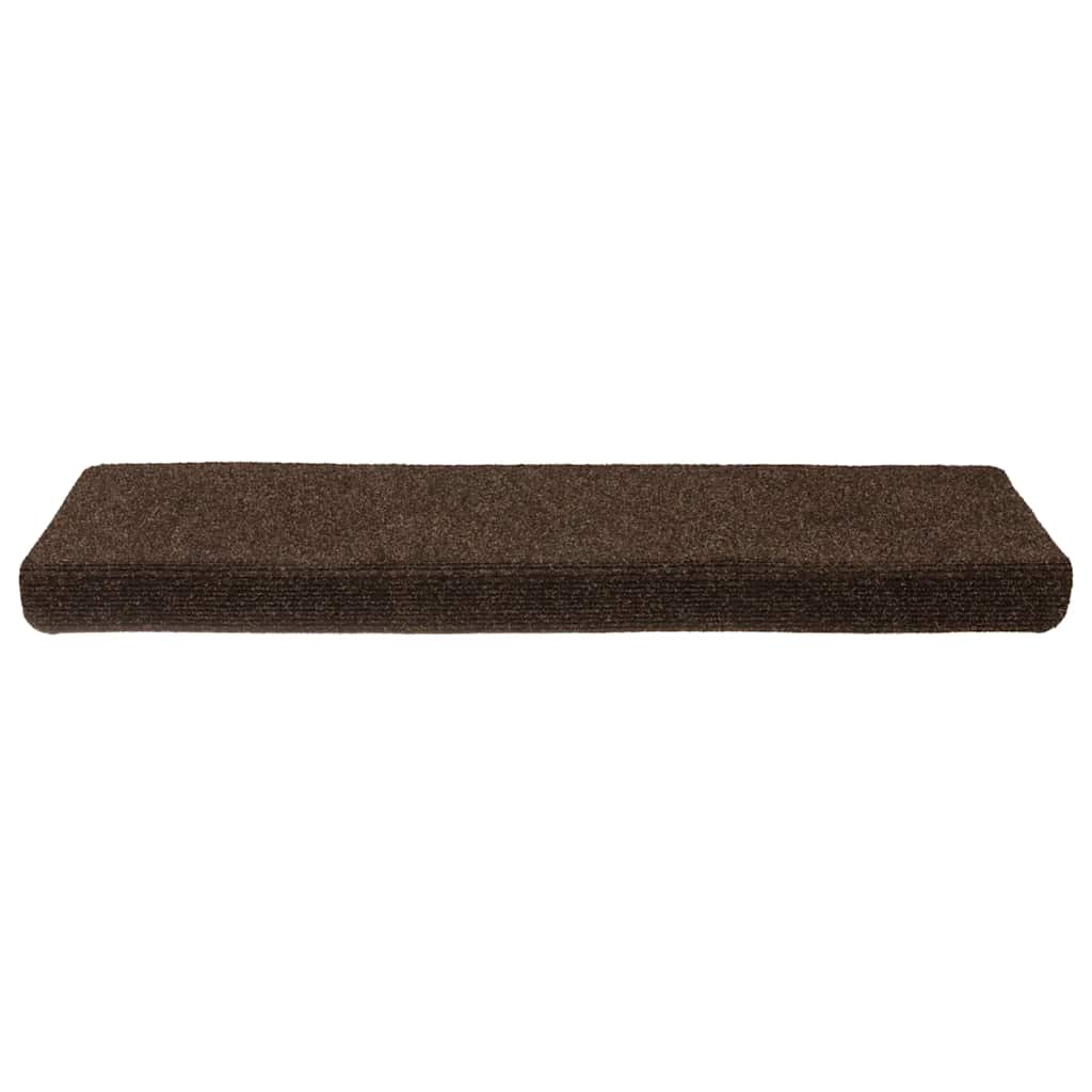 Stufenmatten Selbstklebend 15 Stk. 65x21x4 cm Hellbraun Rechteckiger Rand