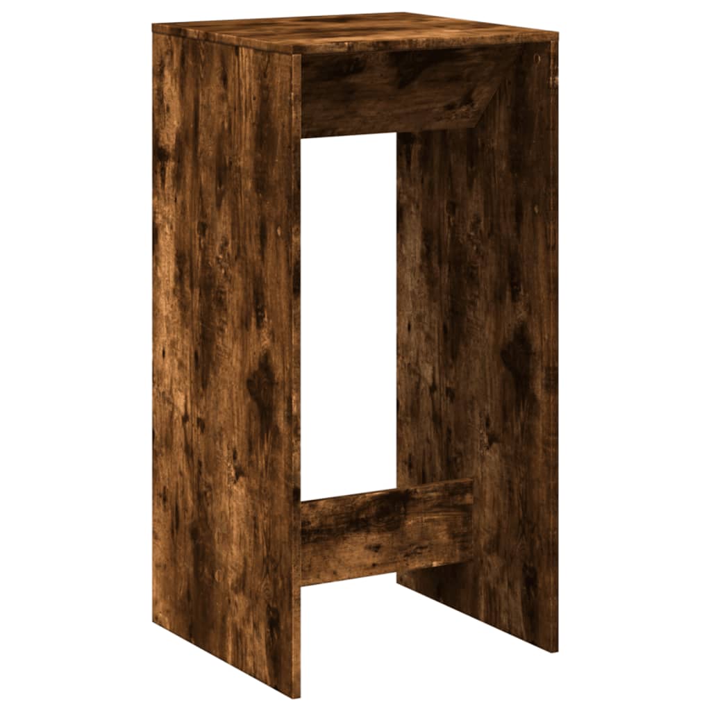 Bartisch Schwarz Eichen-Optik 102 x 50 x 103,5 cm Holzwerkstoff