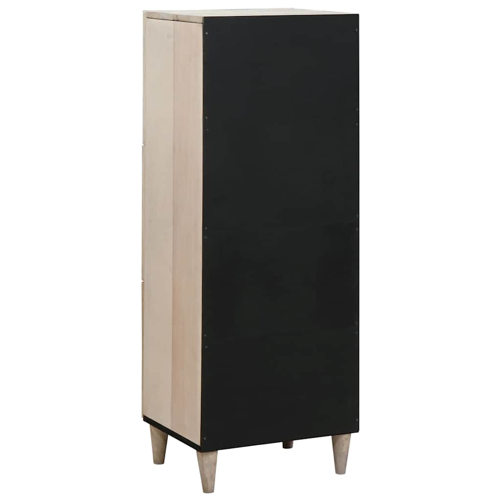 Hochboard Hellbraun 40 x 33 x 110 cm massives Mangoholz