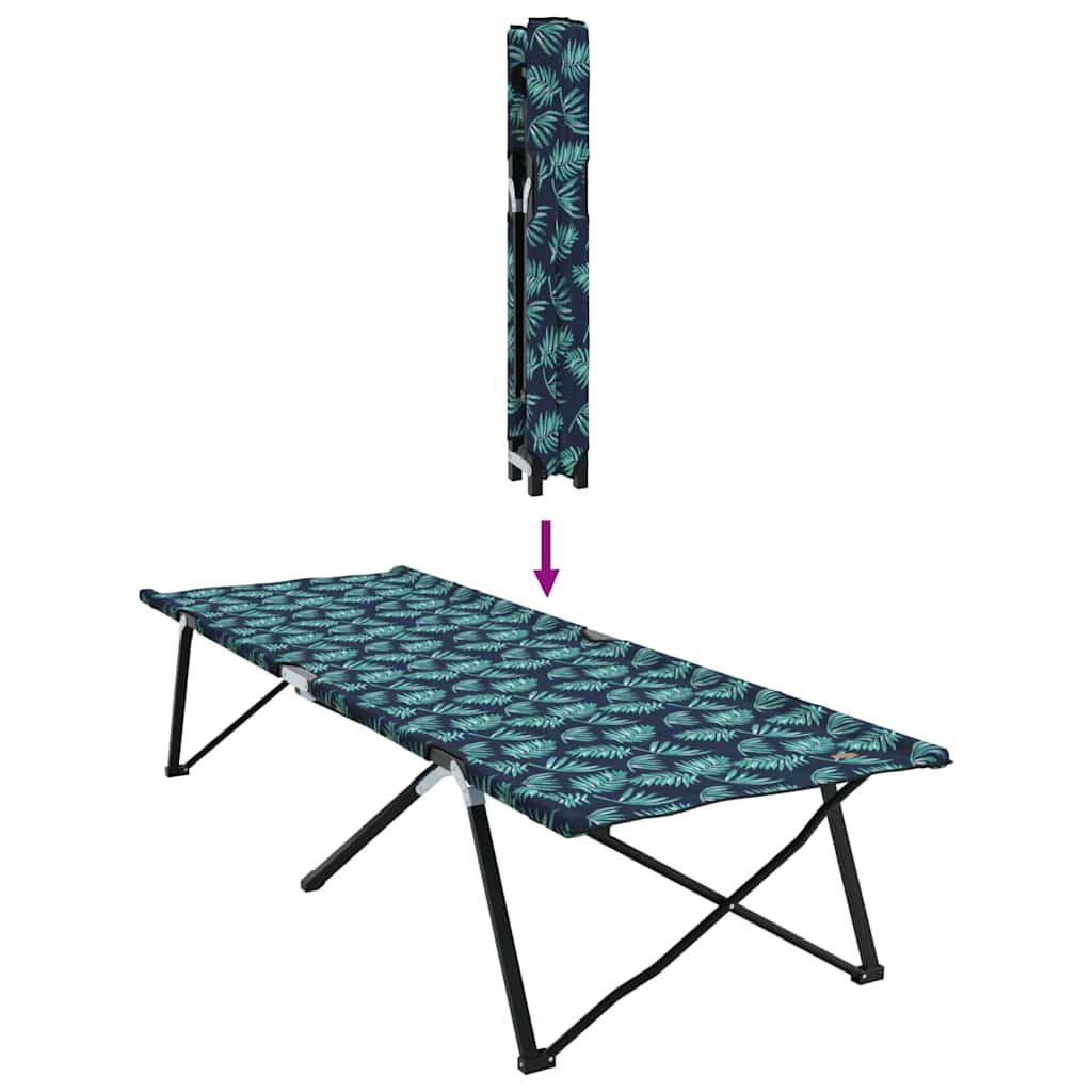 Klapp Schlafbett fürs Camping Blau 206 x 76 x 74 cm