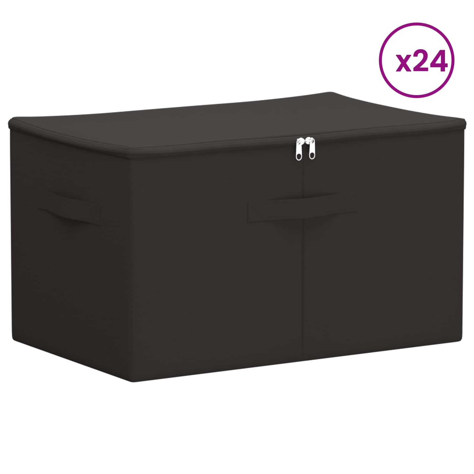 Aufbewahrungsbox Stoff 50x30x25 cm Anthrazit