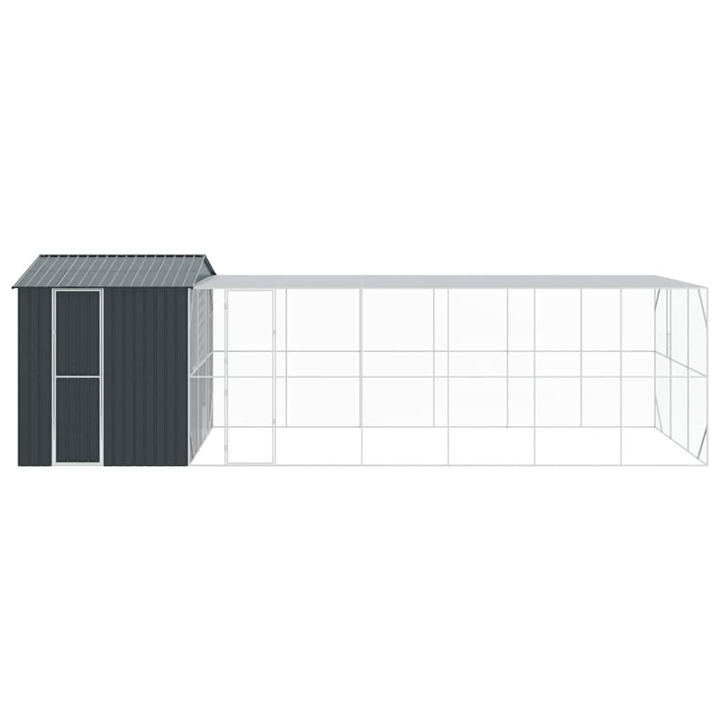 Vogelkäfig Anthrazit 416,5 x 103 x 142 cm Verzinkter Stahl