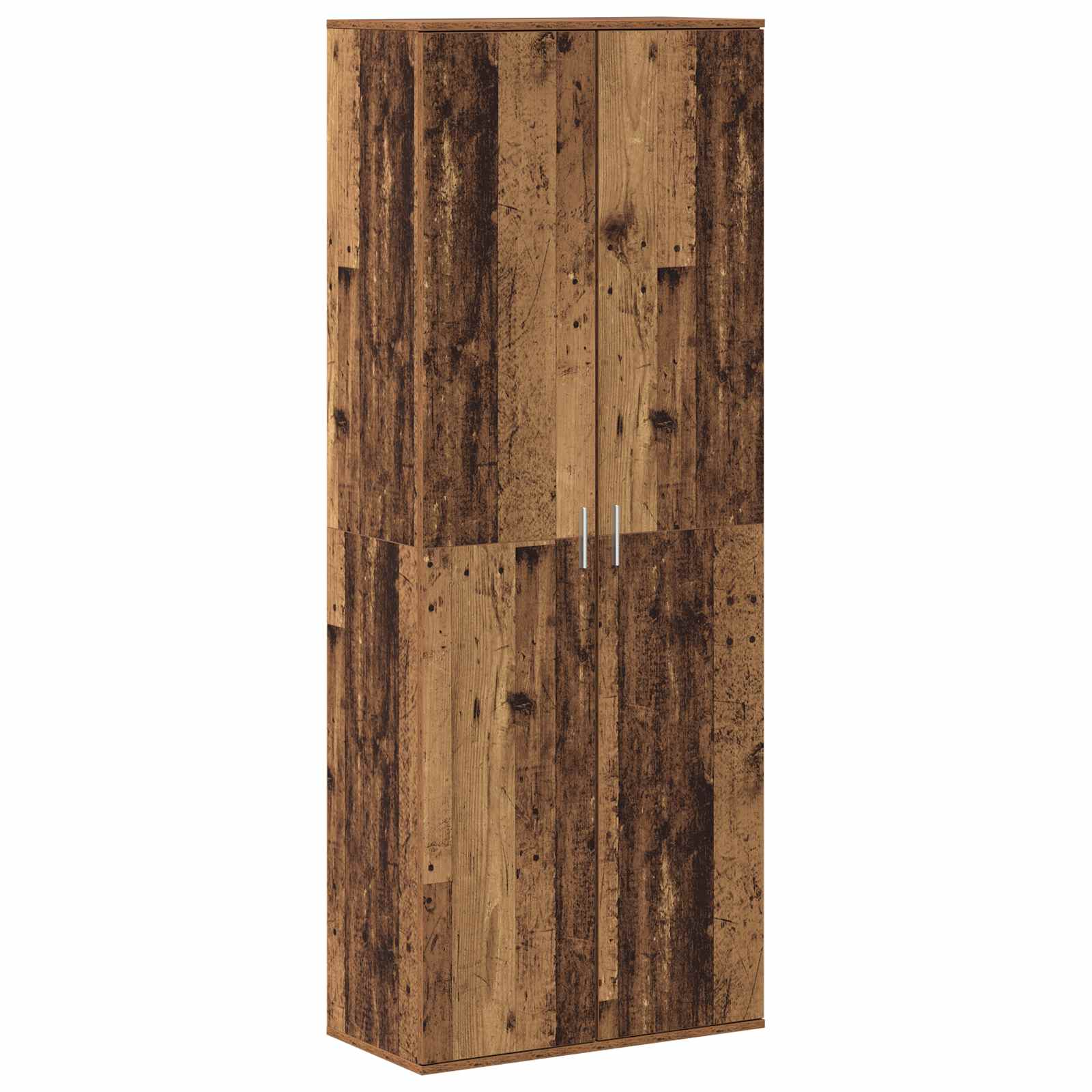 Highboard Weiß 70x35x180 cm Holzwerkstoff