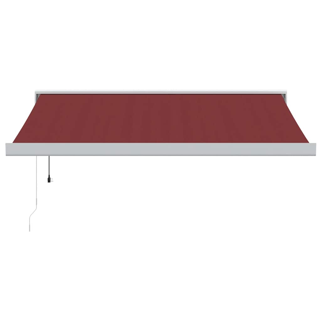 Markise Einziehbar Blau und Weiß 4x3 m Stoff und Aluminium