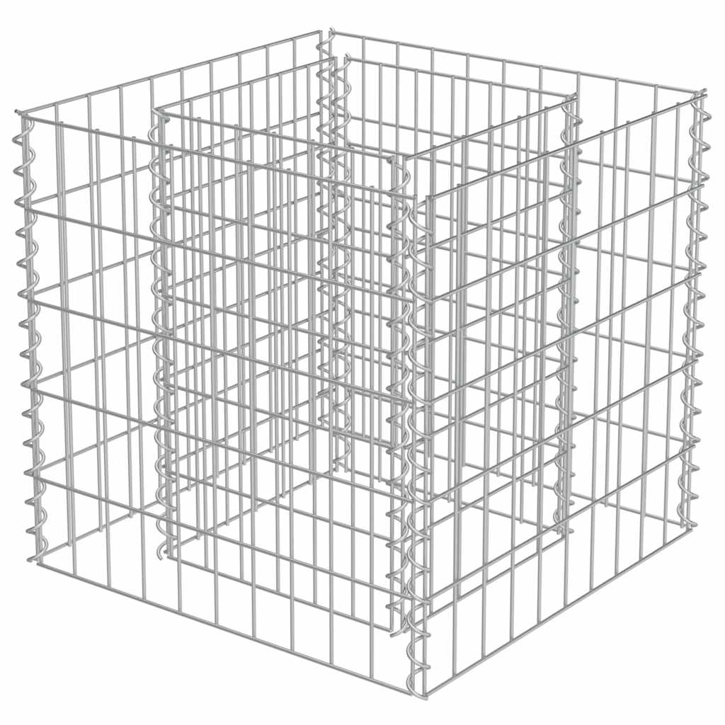 Gabionen-Hochbeet Verzinkter Stahl 450×90×100 cm