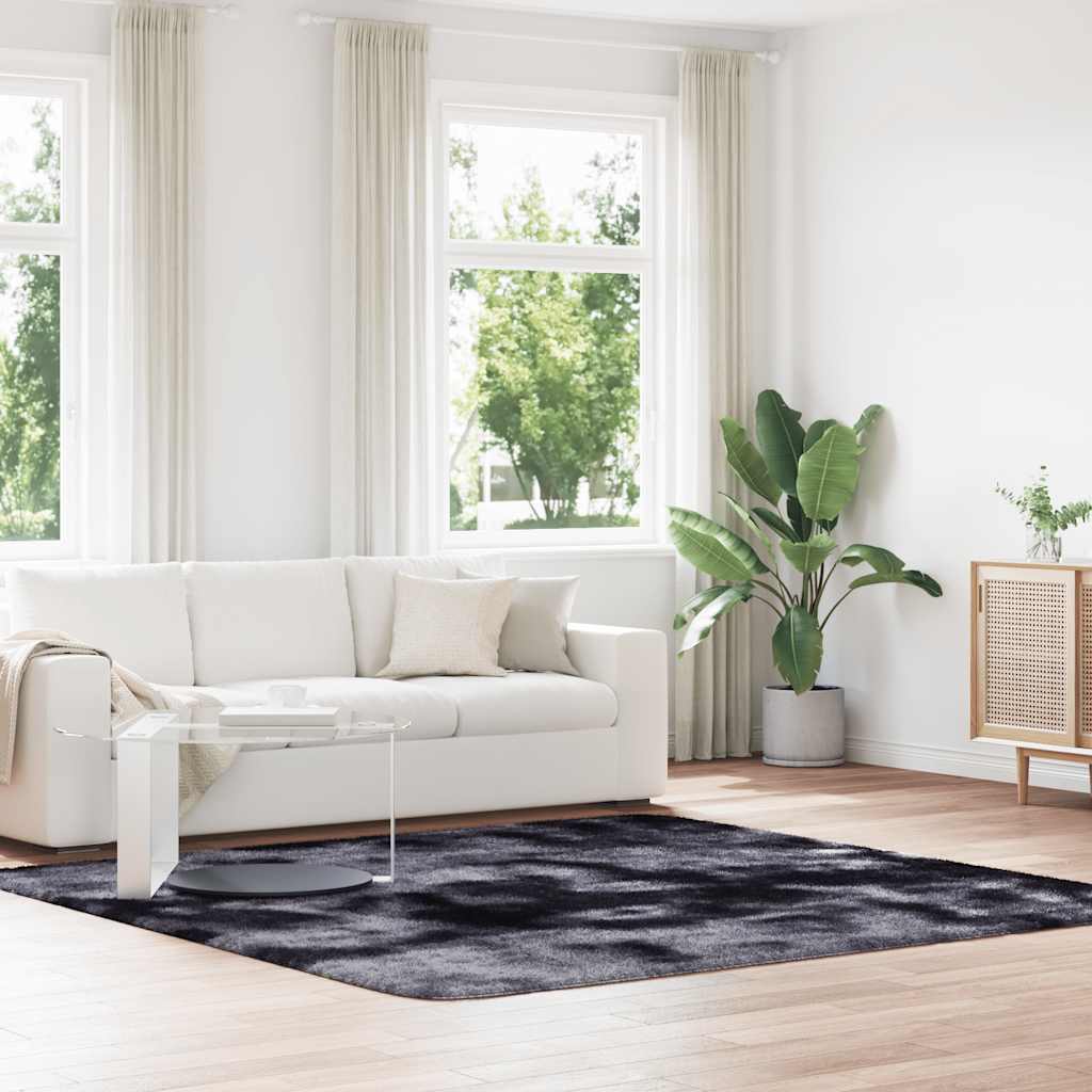 Teppich Shaggy Hochflor NAVARRA Beige 60x100 cm Polyester