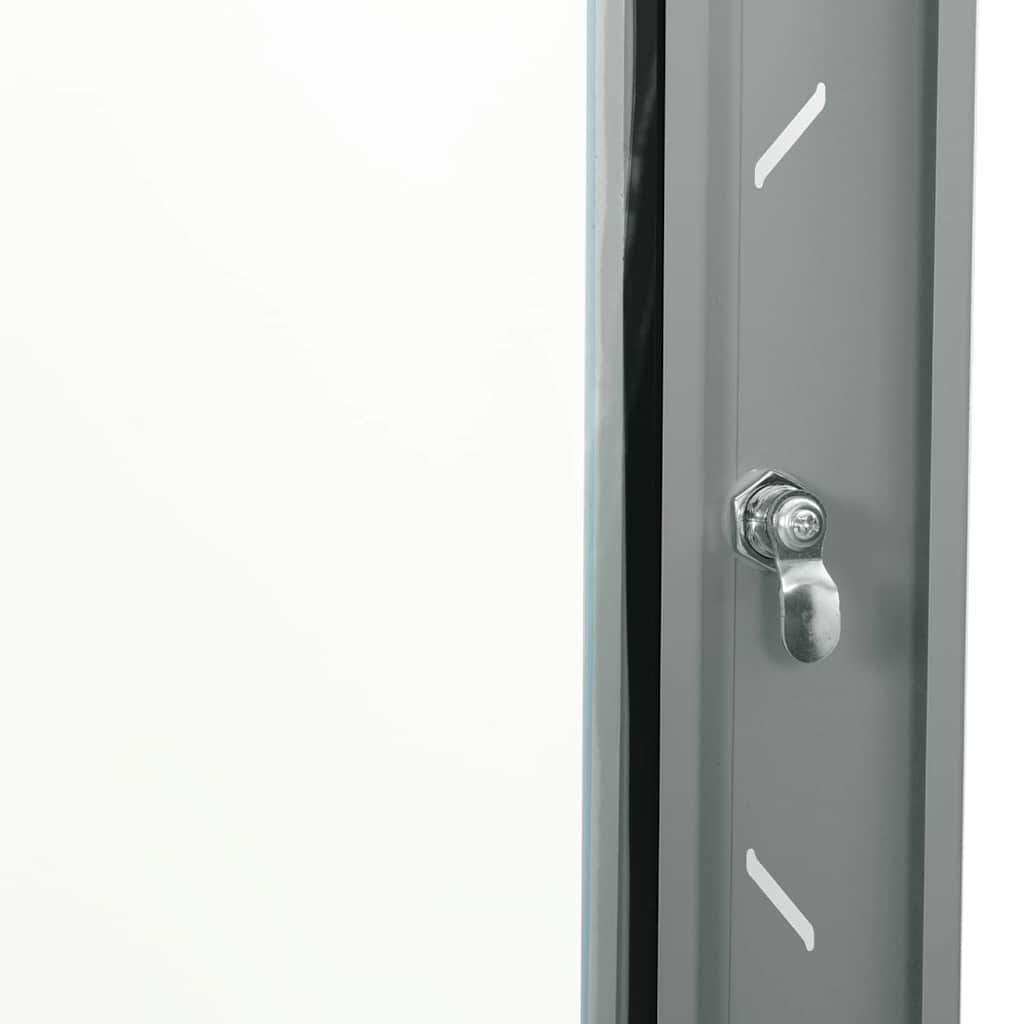 Netzwerkschrank mit Speicher Grau 60 x 45 x 28 cm Stahl