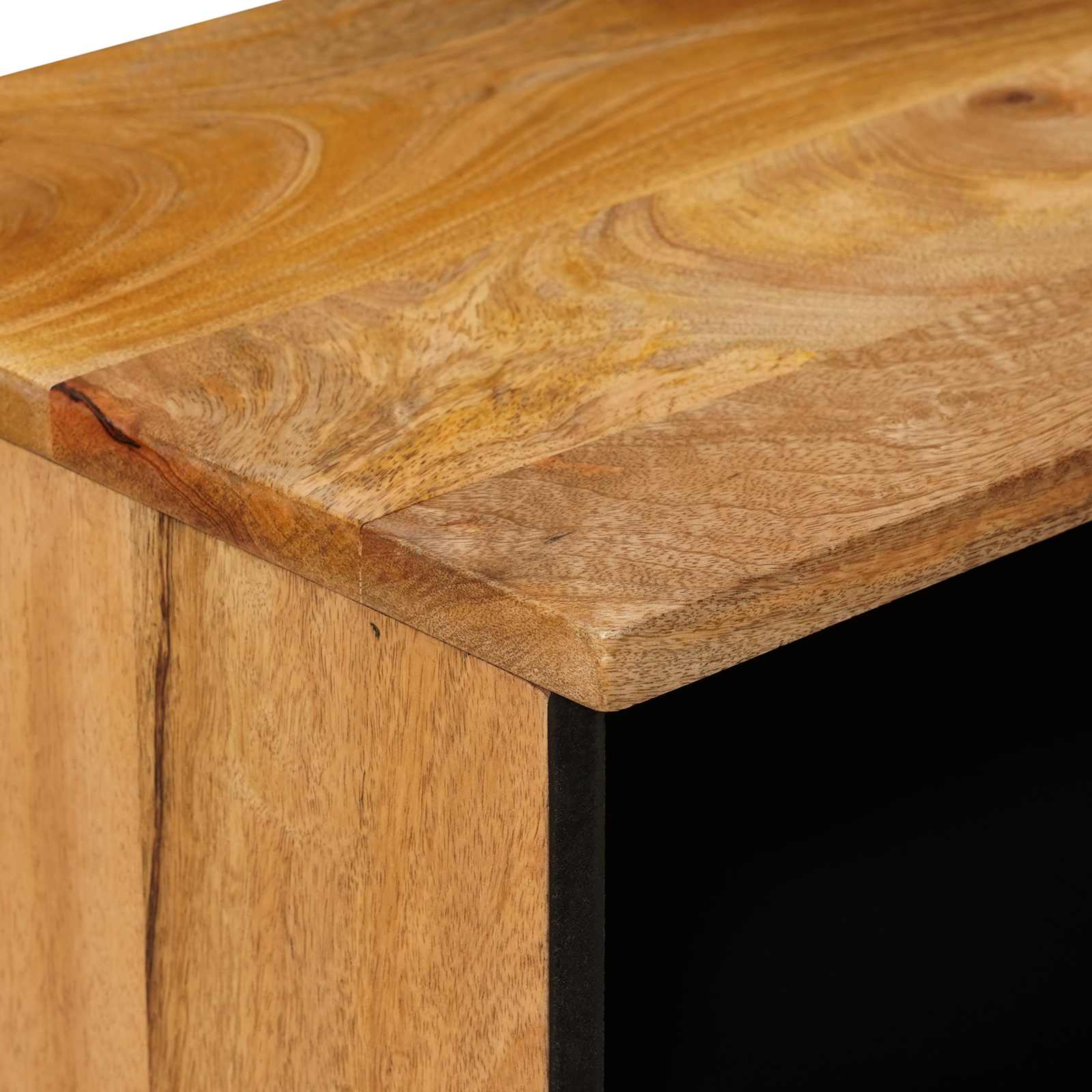 Nachttisch Braun 40 x 33 x 46 cm Massivholz Mango