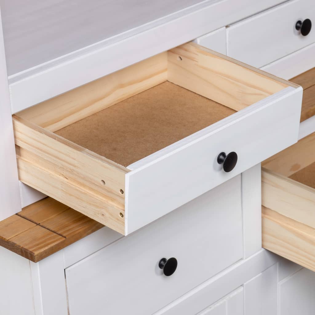 Highboard 93x40,5x180 cm Kiefernholz Panama