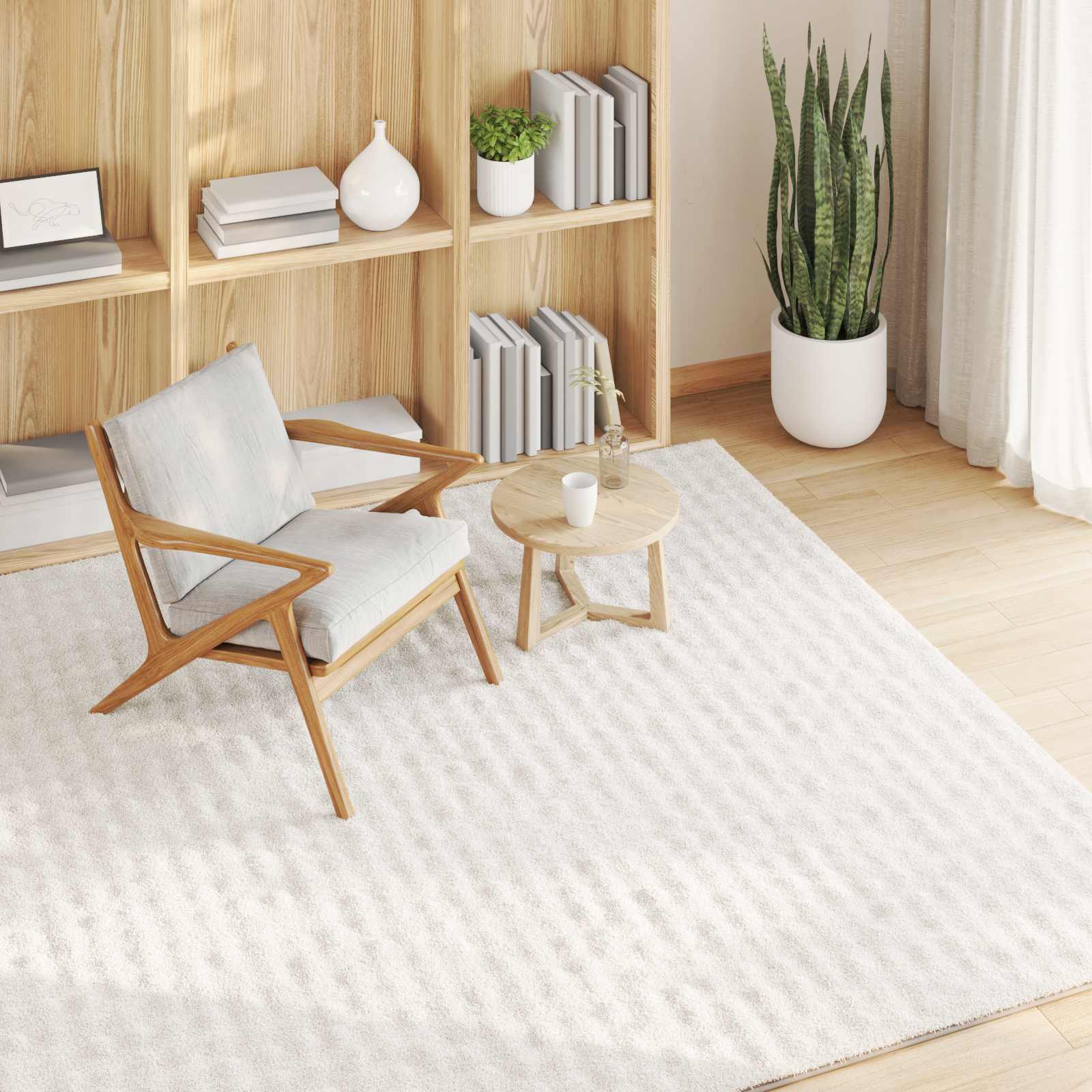 Bereichsteppiche Rechtwinklig SIROLO Creme 150 x 80 cm