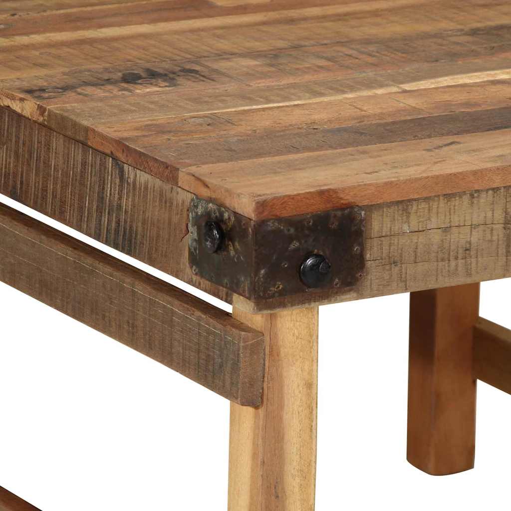 Couchtisch Braun 110 x 55 x 40 cm Massives upgecyceltes Holz