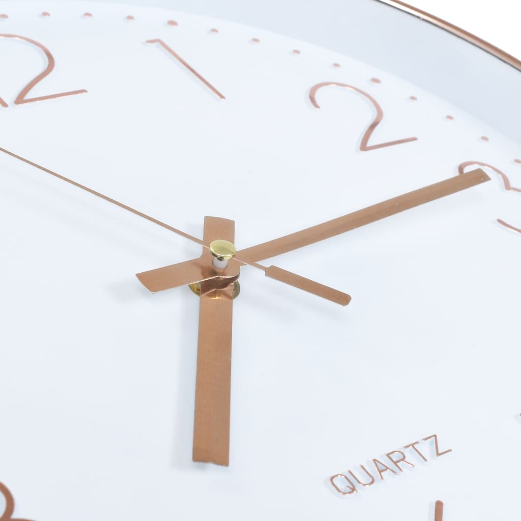 Wanduhr Kupferoptik 30 cm