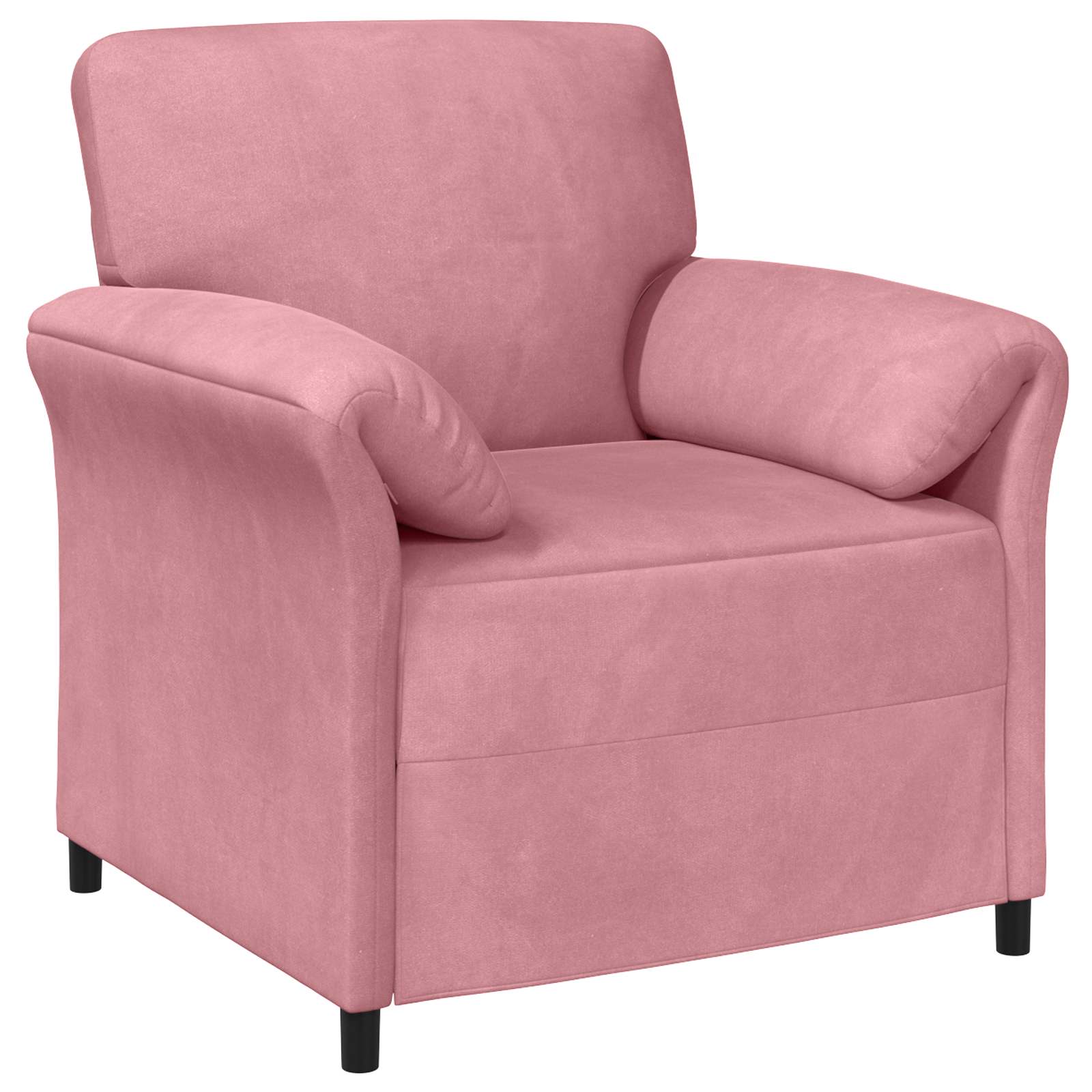 1-Sitzer Sofa Hellgrau 88 x 83 x 95 cm Samt