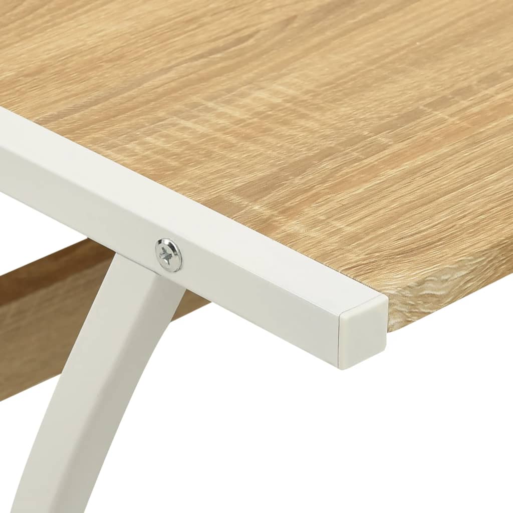 Eckschreibtisch Braun Holzwerkstoff