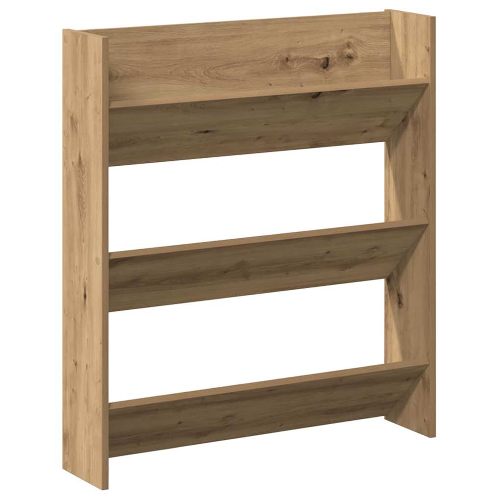 Wand-Schuhschränke 4 Stk. Weiß 60x18x60 cm Holzwerkstoff
