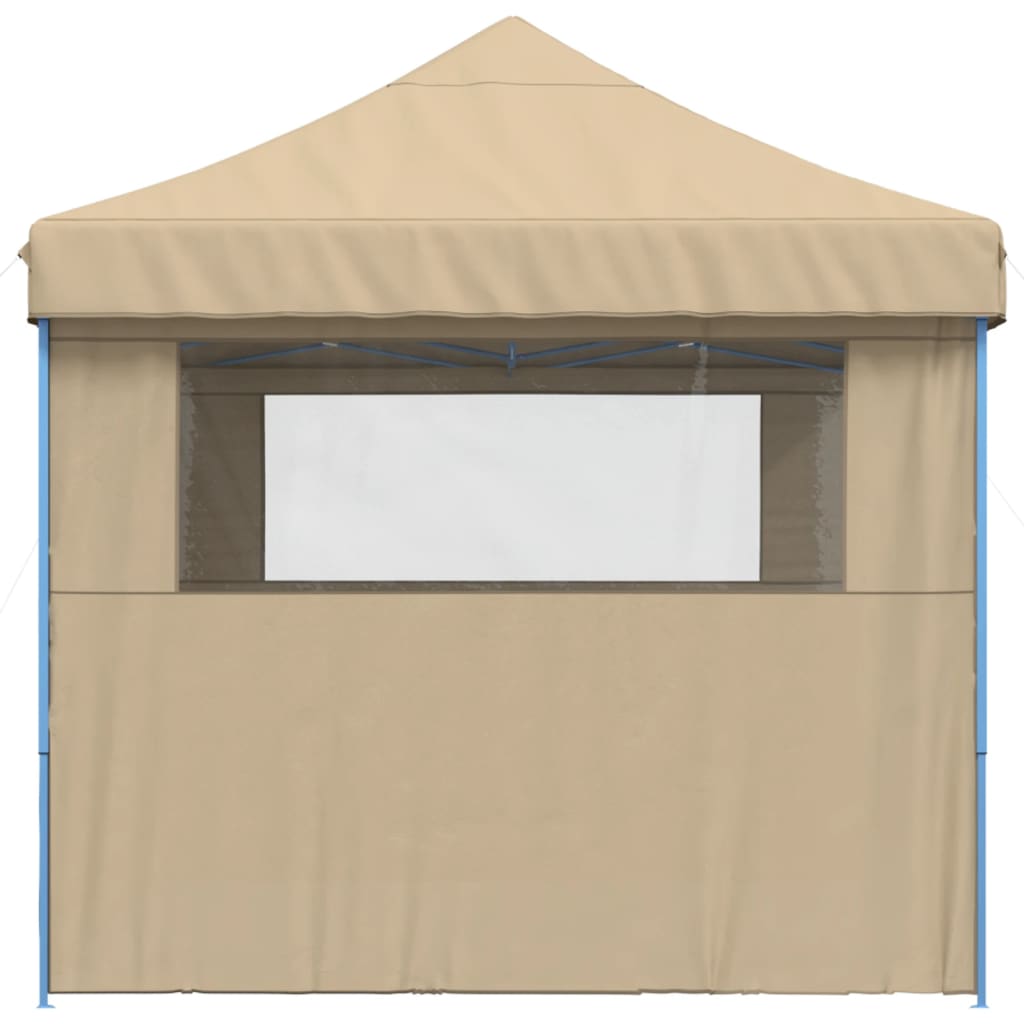 Partyzelt Faltbar Pop-Up Beige 410x279x315 cm