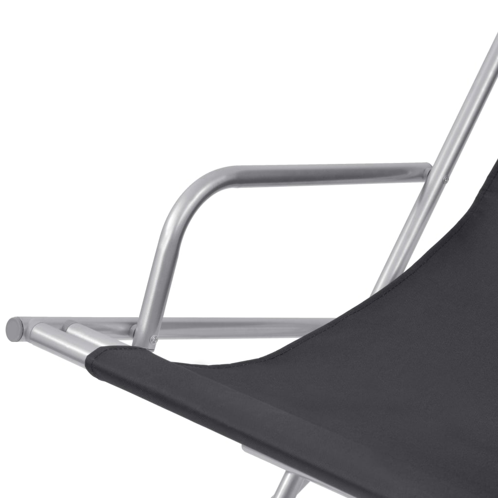 Schaukelstühle 2 Stk. Stahl Grün