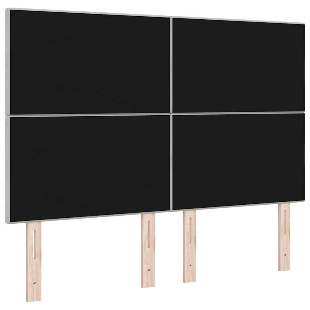 Kopfteil Hellgrau 80 cm Samt