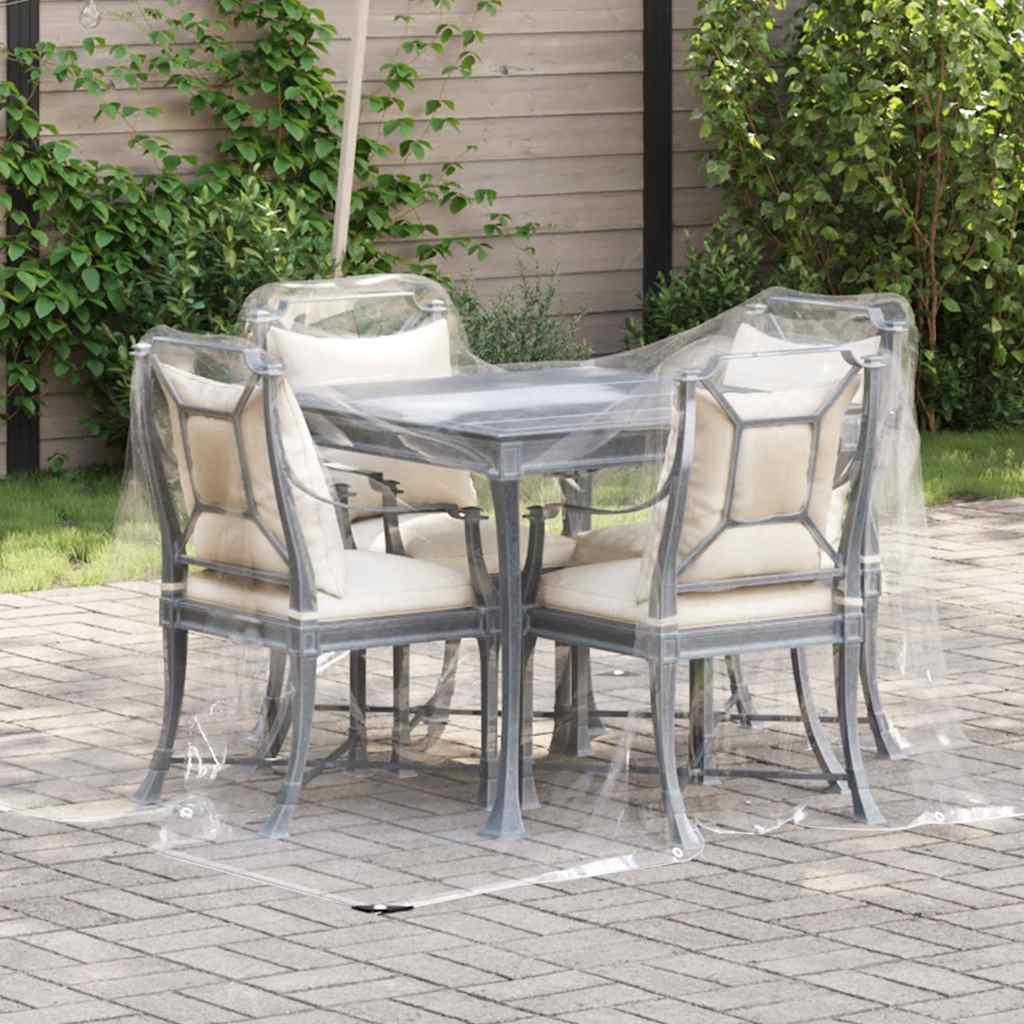 Transparente Plane mit Ösen 1x2 m PVC