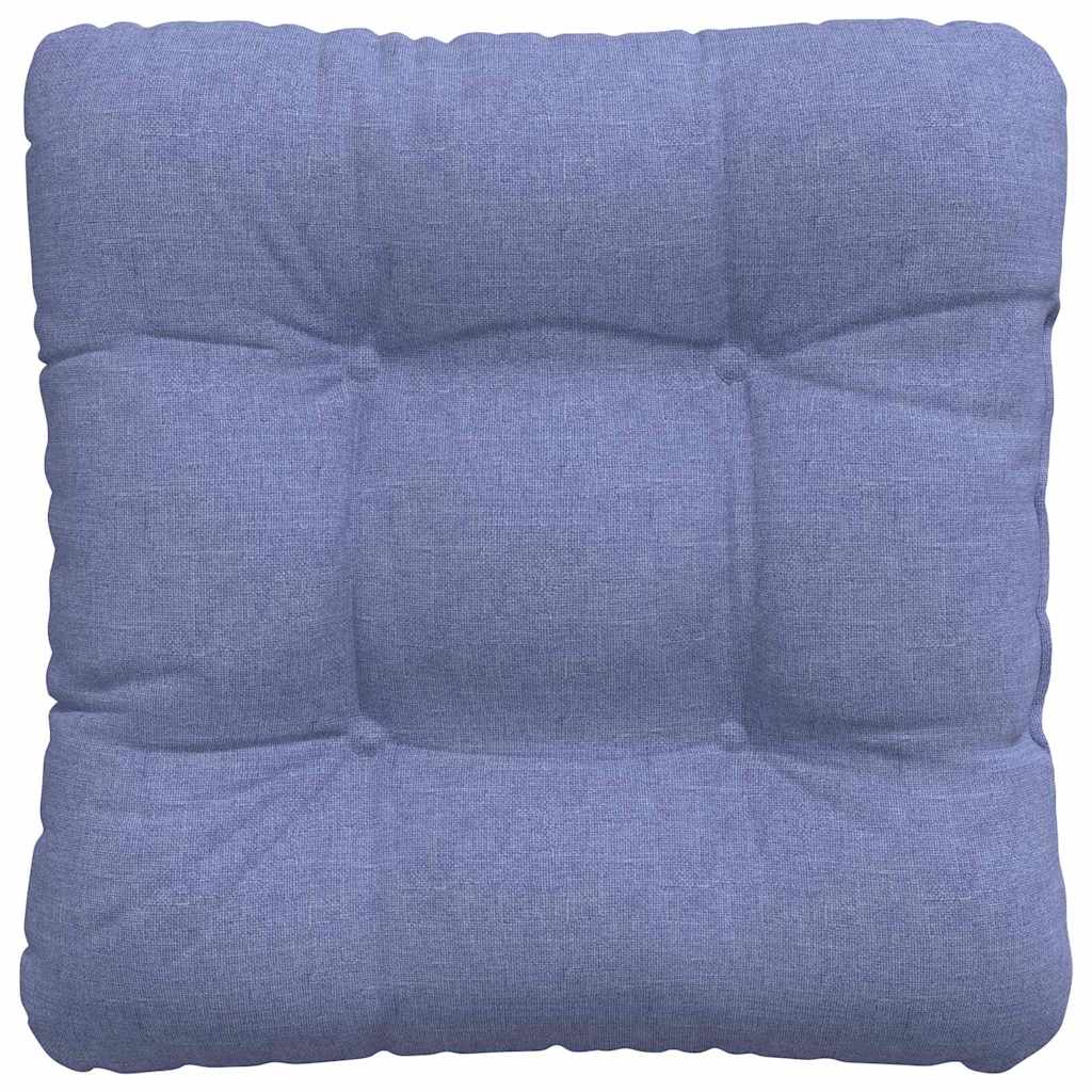 Sitzkissen 4 pcs Hellgrau 40 x 40 x 12 cm Stoff