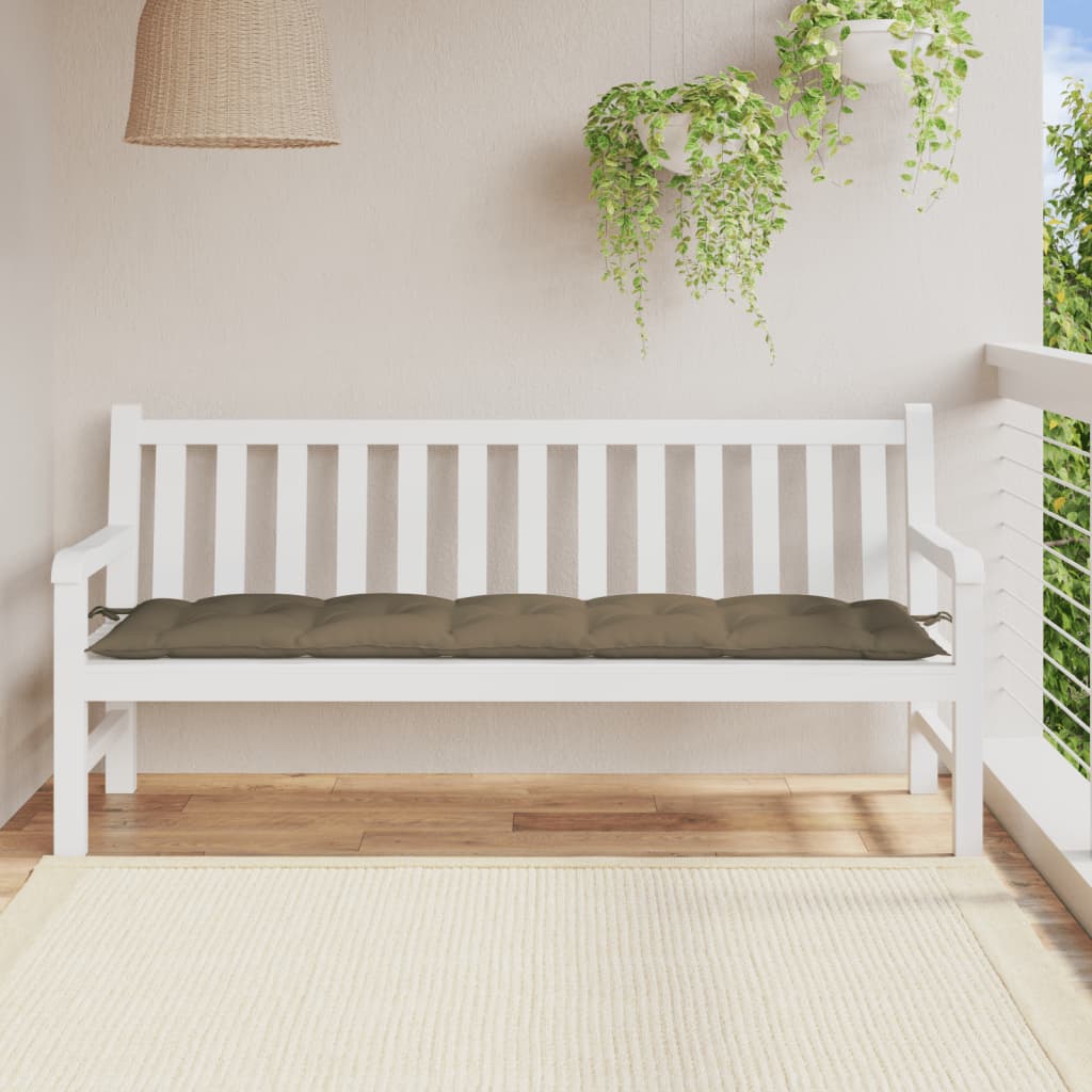 Gartenbank-Auflage Melange Anthrazit 100x50x7 cm Stoff