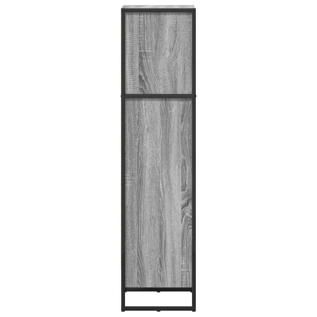Bücherregal 2 pcs Schwarz Eichen-Optik 60 x 30 x 189,5 cm