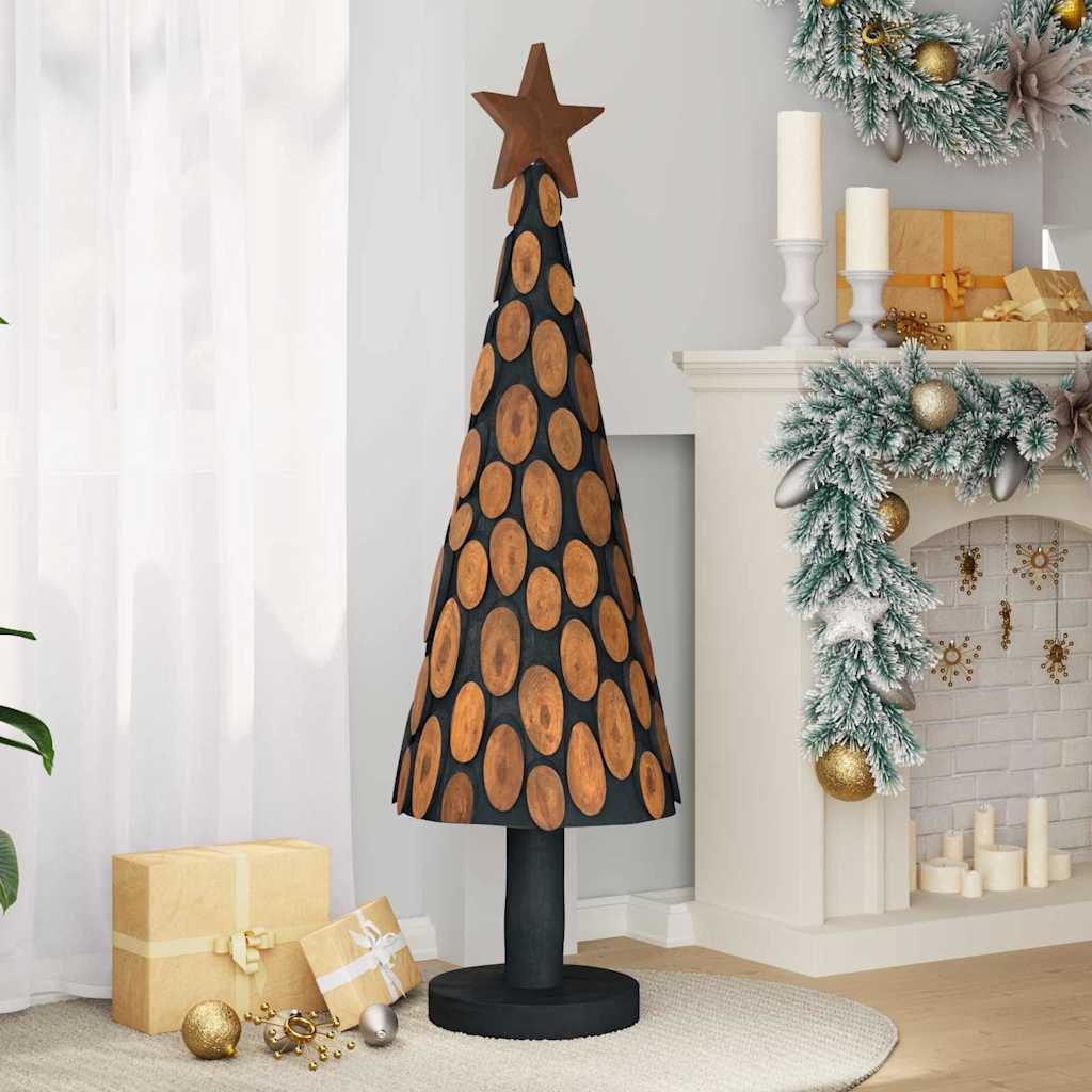 Weihnachtsbaum mit Ständer Braun 61 cm Massivholz Teak