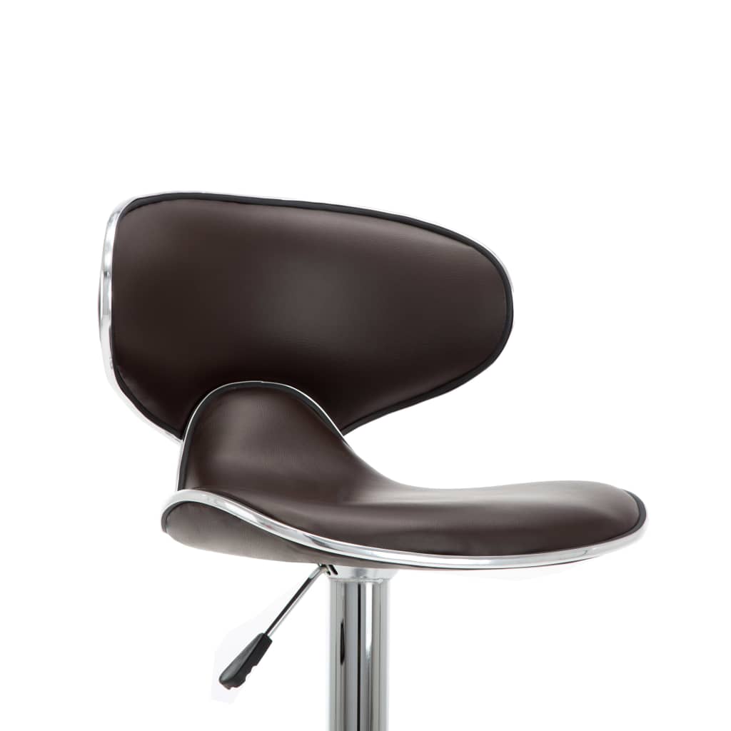 Barhocker 2 Stk. Rot Kunstleder