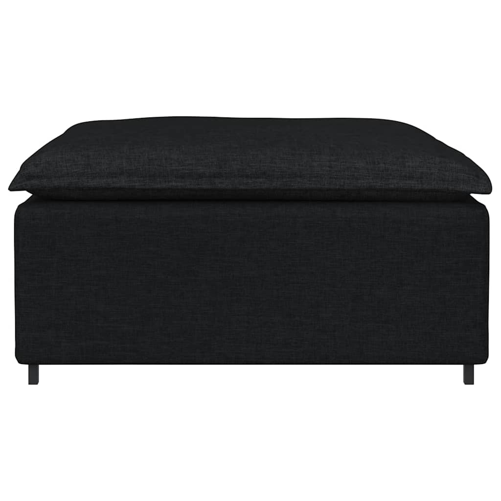 Modulares Sofa Endmodul mit Armlehne Kissen Hellgrau 100 cm