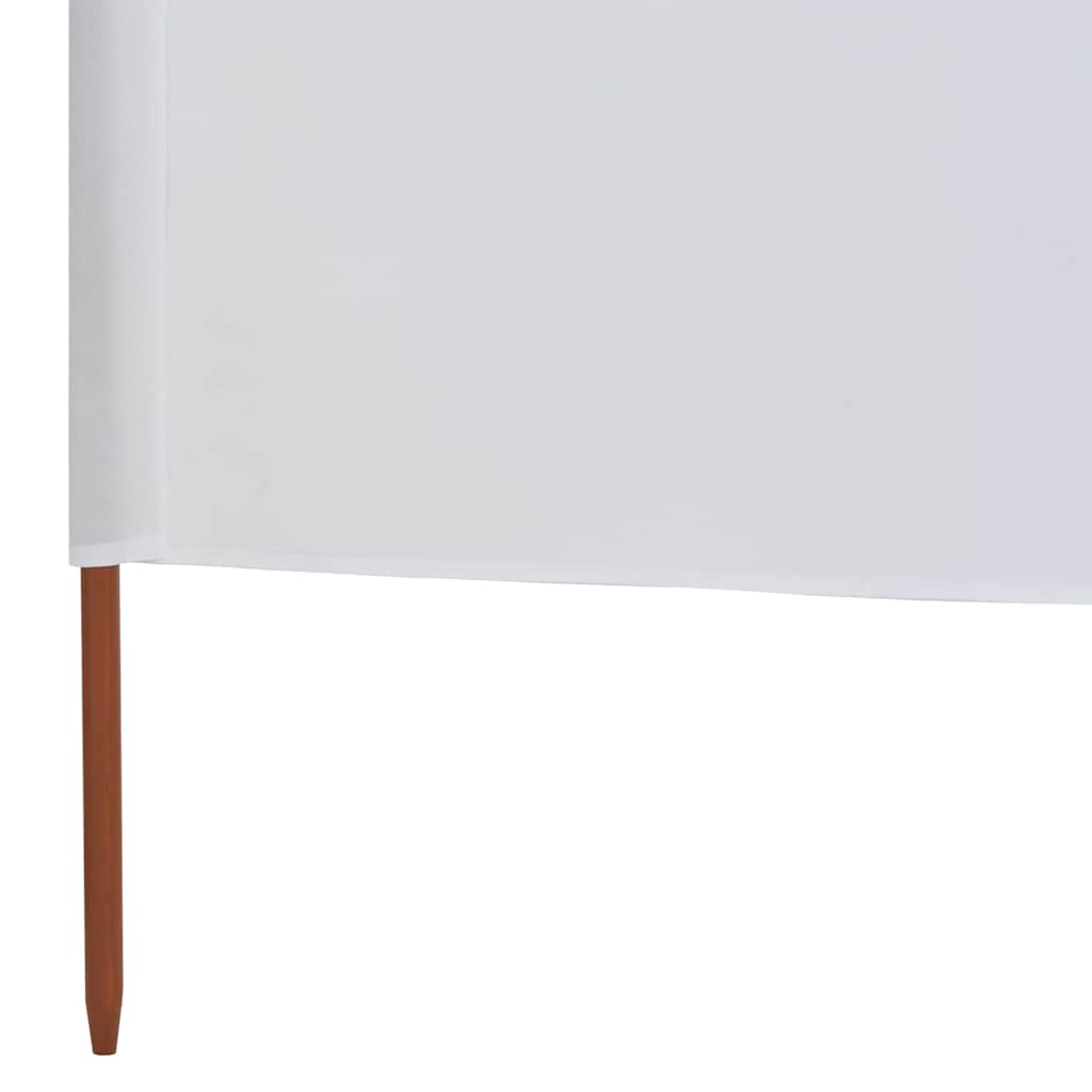3-teiliges Windschutzgewebe 400 x 120 cm Weiß