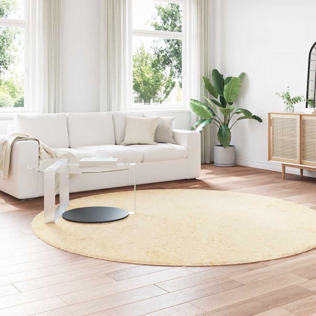 Teppich Shaggy Hochflor NAVARRA Beige 60x100 cm Polyester