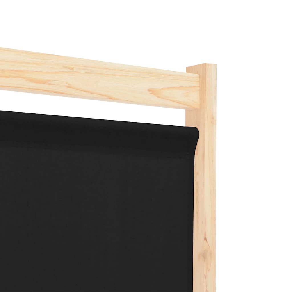 5-teiliger Raumteiler Creme 200 x 170 x 4 cm Stoff