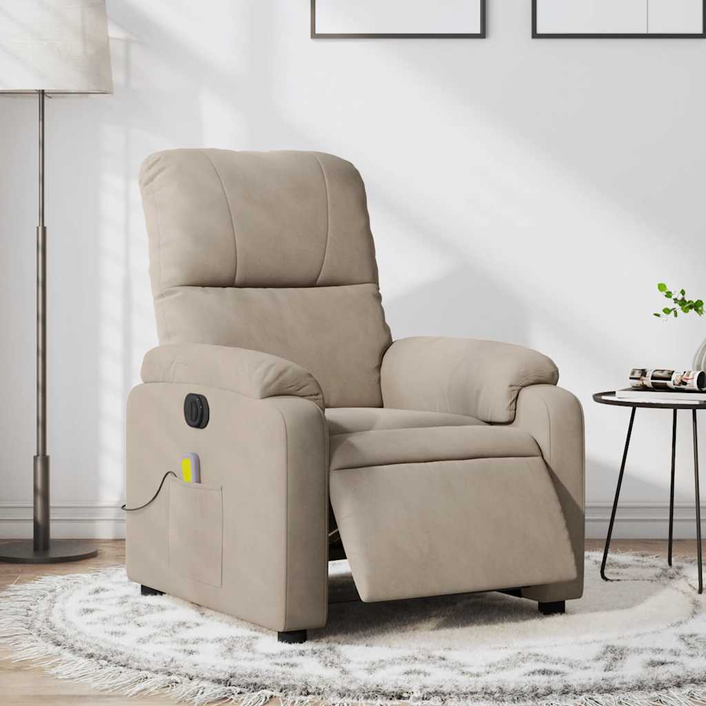 Relaxsessel Elektrisch Braun Mikrofasergewebe