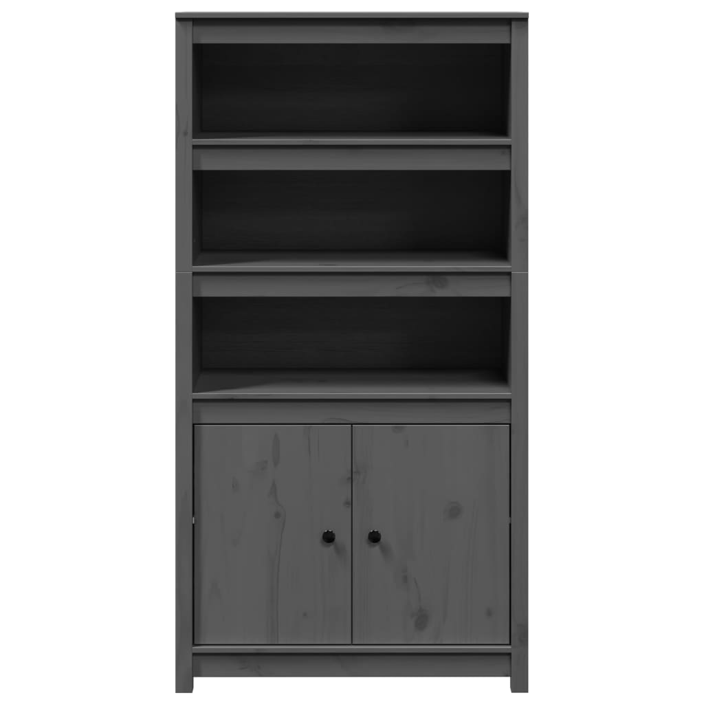 Highboard 80x35x154 cm Massivholz Kiefer