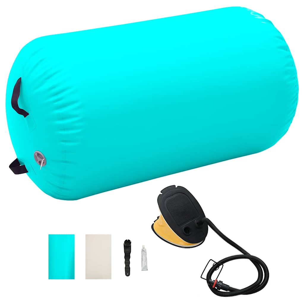 Aufblasbare Gymnastik-Rolle mit Pumpe 100x60 cm PVC Rosa