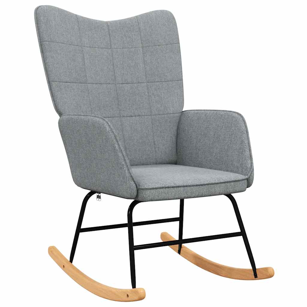 Schaukelstuhl Taupe Stoff