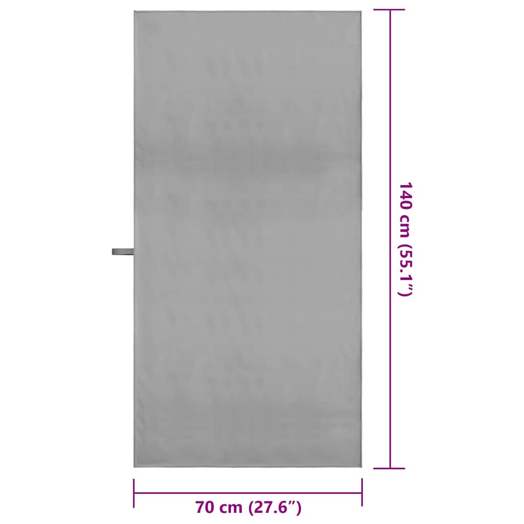 Sporthandtücher 2 pcs Schwarz 50 x 30 cm Polyester und Polyamid