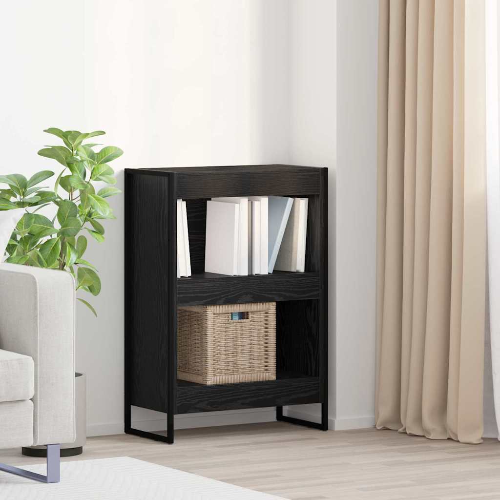 Bücherregal 2 pcs Schwarz Eichen-Optik 60 x 30 x 189,5 cm