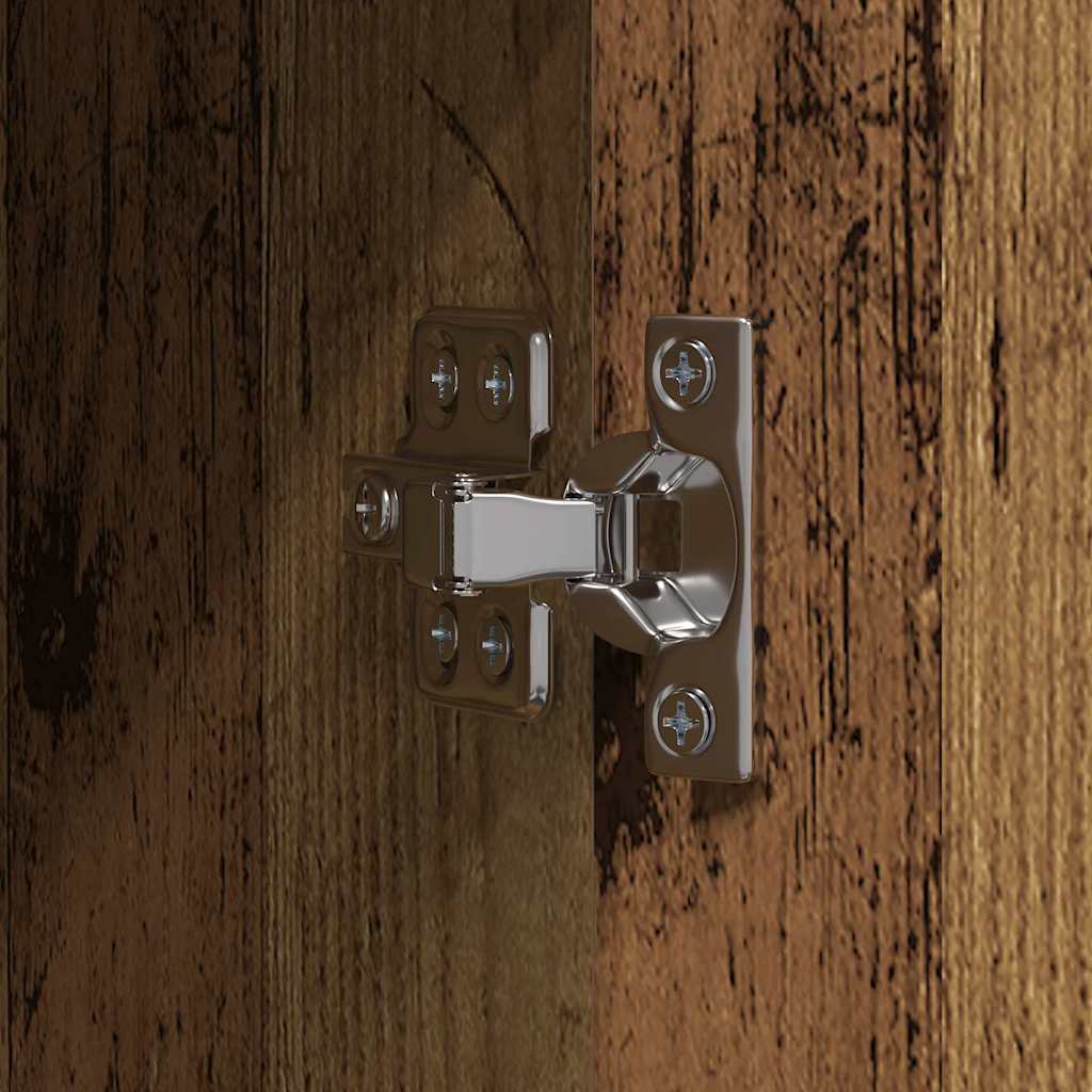 Aktenschrank Weiß 60x32x153 cm Holzwerkstoff