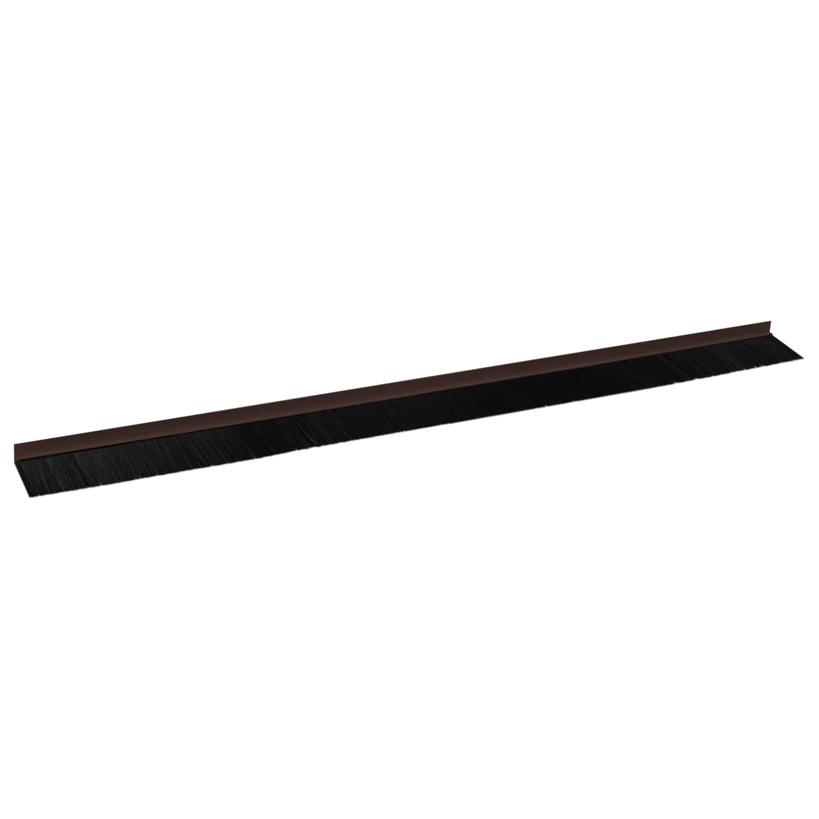 Selbstklebende Türbürstendichtungen 2 pcs Braun 100 cm